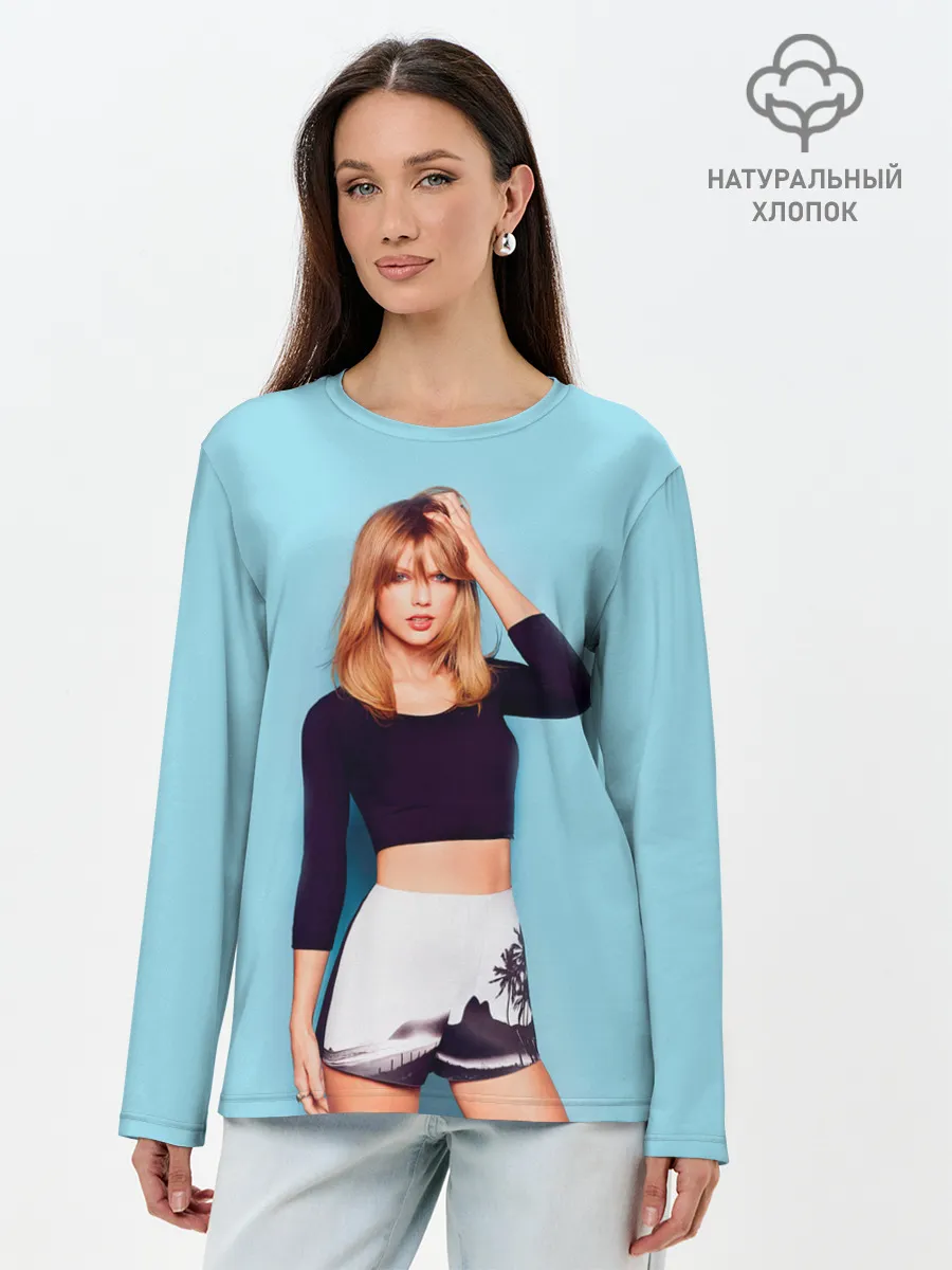 Лонгслив женский. Хлопок / Взгляд Тейлор