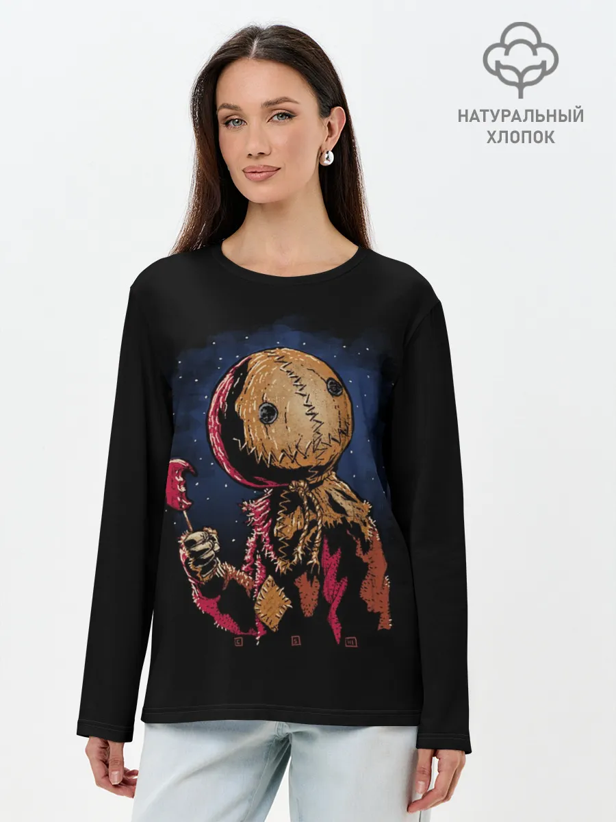 Лонгслив женский. Хлопок / Живое Чучело