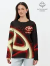 Лонгслив женский. Хлопок / Тойота / Toyota
