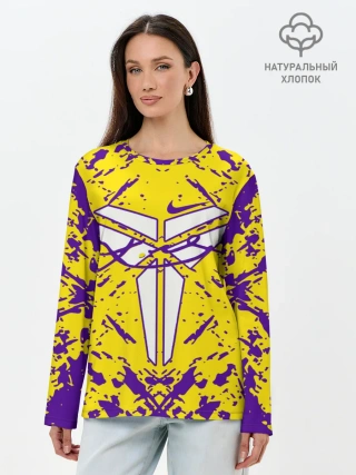 Лонгслив женский. Хлопок / ЛЕЙКЕРС| LOS ANGELES LAKERS,