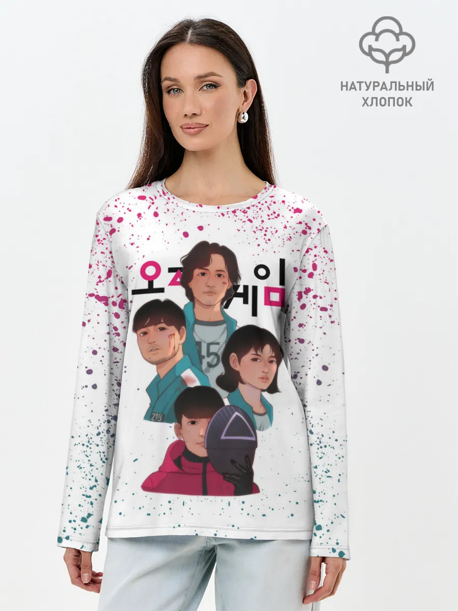 Лонгслив женский. Хлопок / 067 | 218 | 456 | Коп