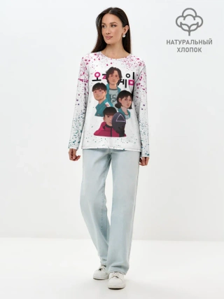 Лонгслив женский. Хлопок / 067 | 218 | 456 | Коп