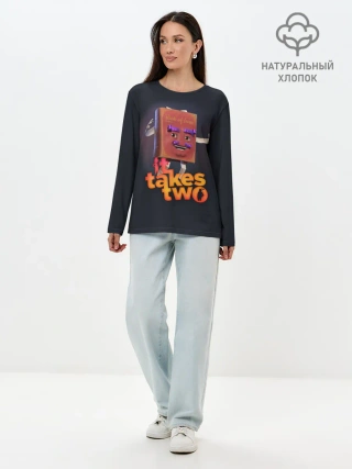 Лонгслив женский. Хлопок / It Takes Two Док Хаким