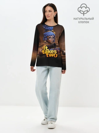 Лонгслив женский. Хлопок / It Takes Two | Мэй