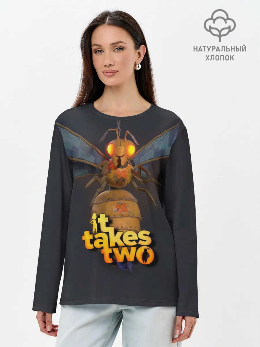 Лонгслив женский. Хлопок / It Takes Two БОСС КОРОЛЕВА ОС