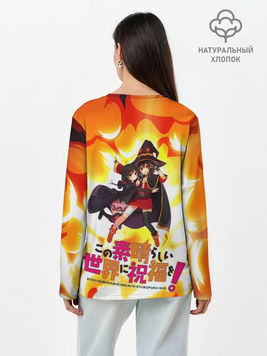 Лонгслив женский. Хлопок / Mеgumin