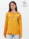 Лонгслив женский. Хлопок / Медовая волна | Honey wave