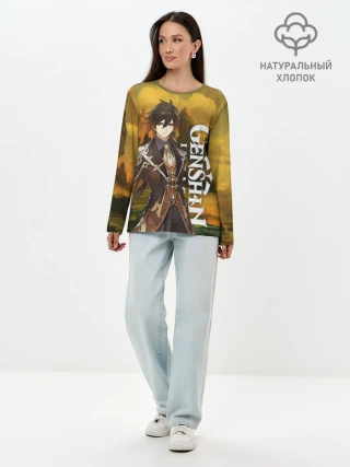 Лонгслив женский. Хлопок / Zhong Li