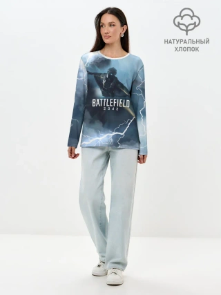 Лонгслив женский. Хлопок / WINGSUIT | BATTLEFIELD 2042