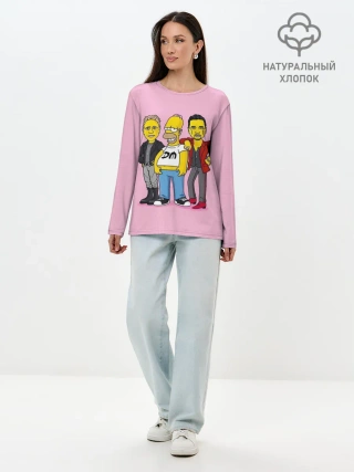 Лонгслив женский. Хлопок / ДМ и Гомер