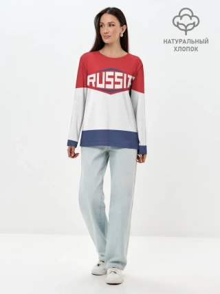 Лонгслив женский. Хлопок / Russia