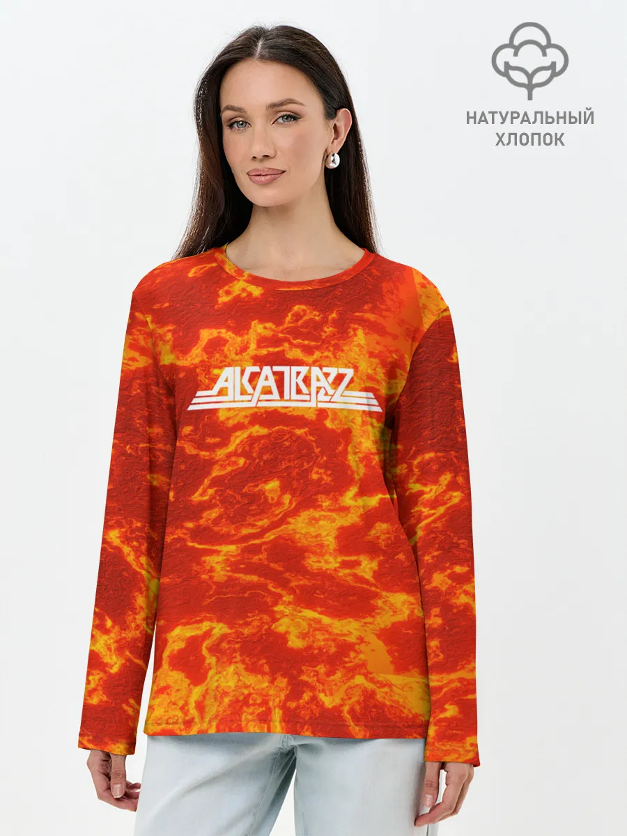 Лонгслив женский. Хлопок / ALKATRAZZ