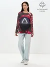 Лонгслив женский. Хлопок / ТРЕУГОЛЬНИК | ОХРАНА