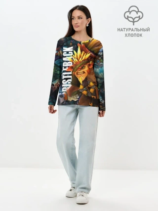 Лонгслив женский. Хлопок / Бристелбек