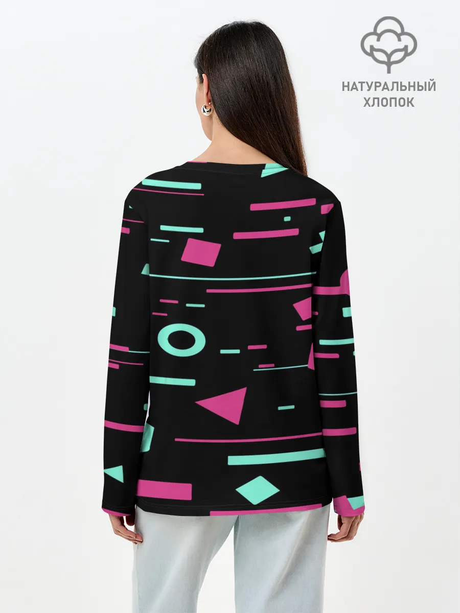 Лонгслив женский. Хлопок / Игра в кальмара |