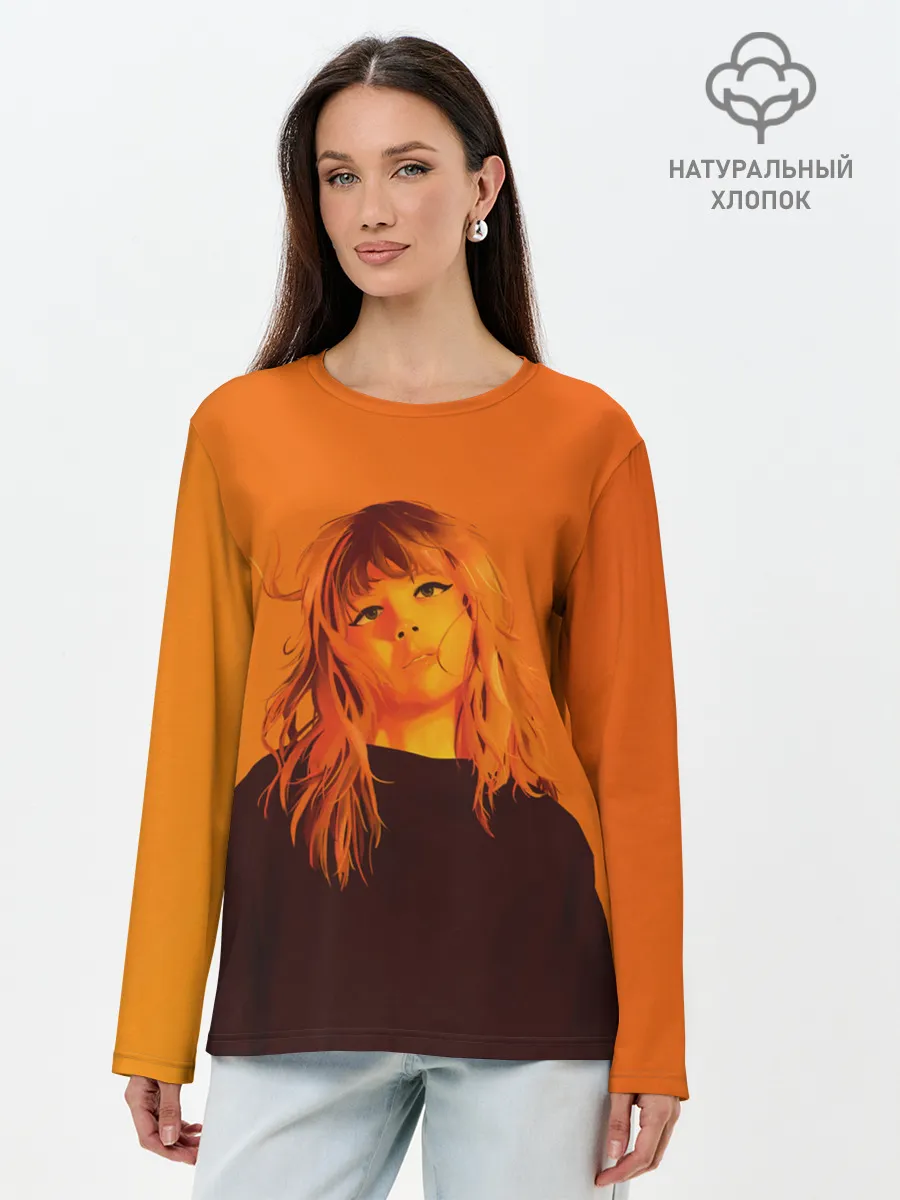 Лонгслив женский. Хлопок / Sweet Taylor Swift
