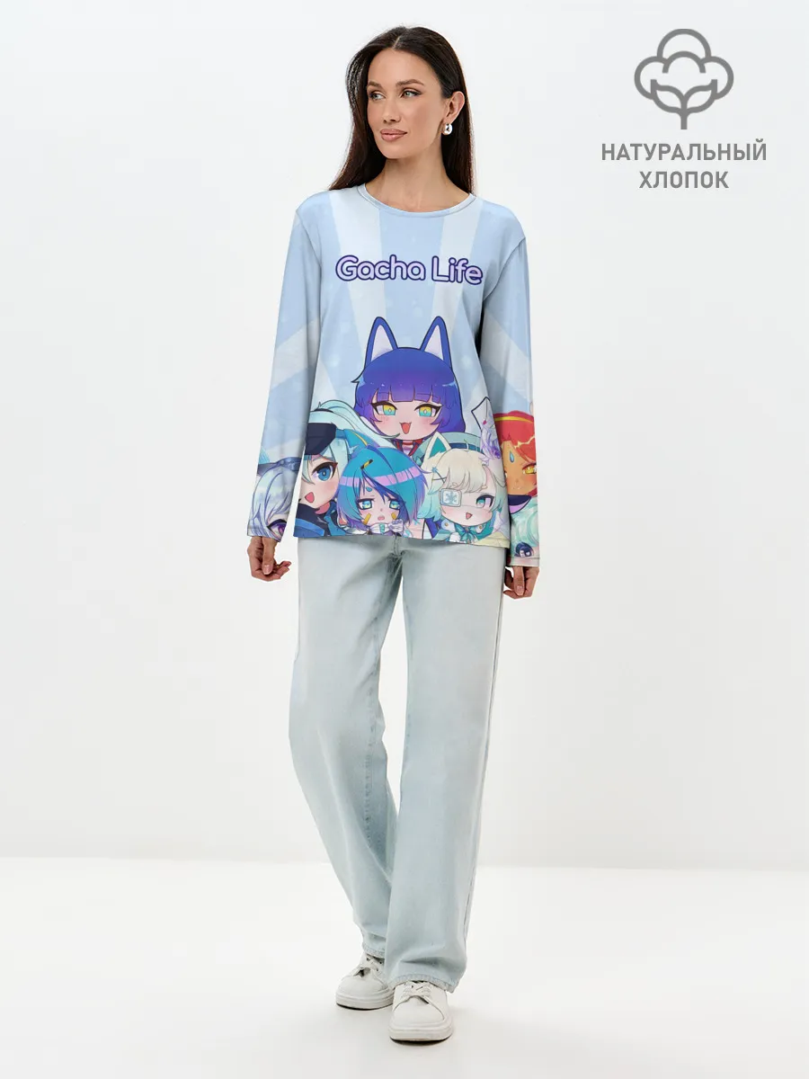Лонгслив женский. Хлопок / Gacha Club Character