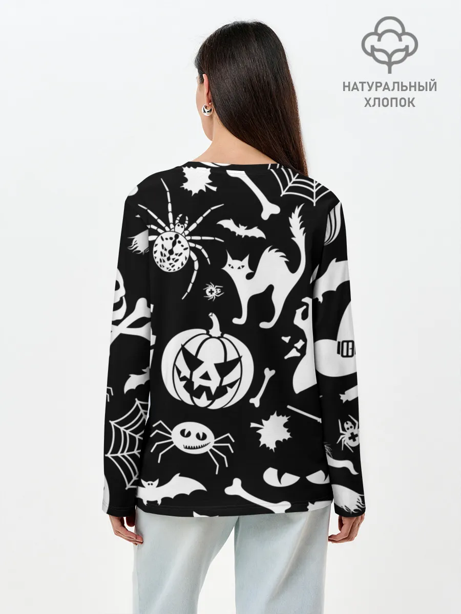 Лонгслив женский. Хлопок / Микс