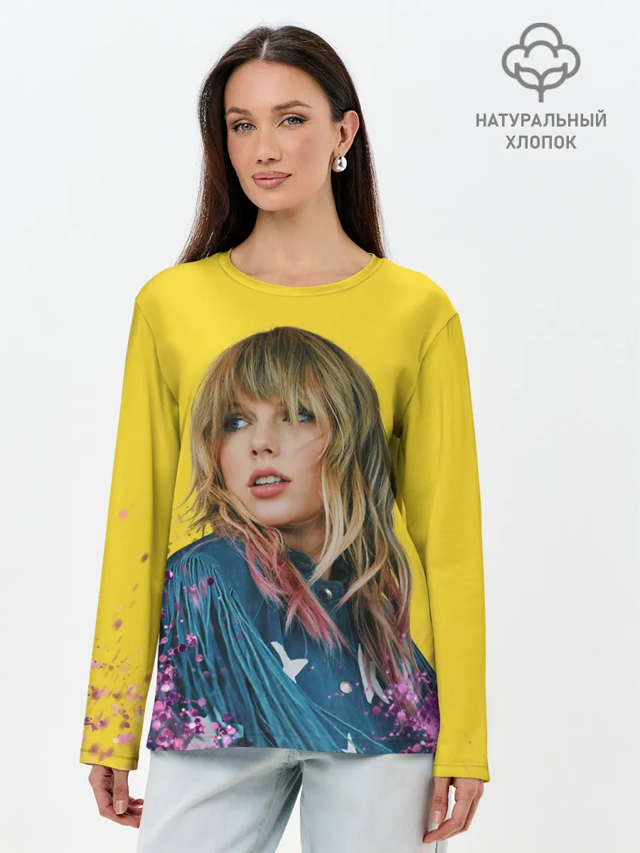 Лонгслив женский. Хлопок / Красотка Тейлор