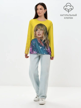 Лонгслив женский. Хлопок / Красотка Тейлор