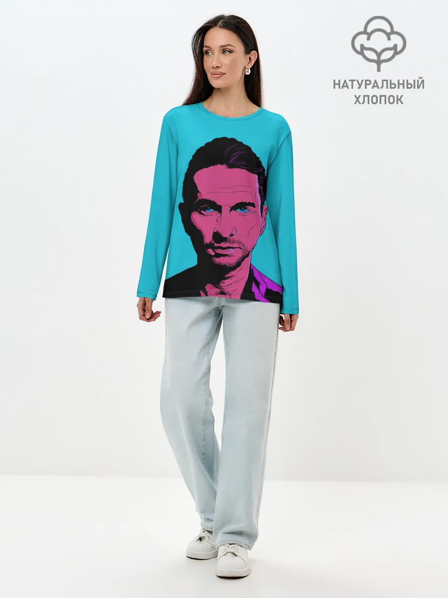 Лонгслив женский. Хлопок / Дэйв Гаан арт