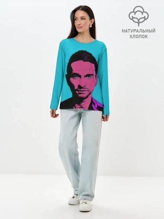 Лонгслив женский. Хлопок / Дэйв Гаан арт