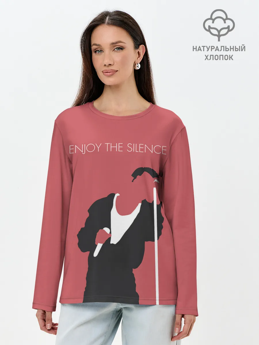 Лонгслив женский. Хлопок / Ганн на концерте