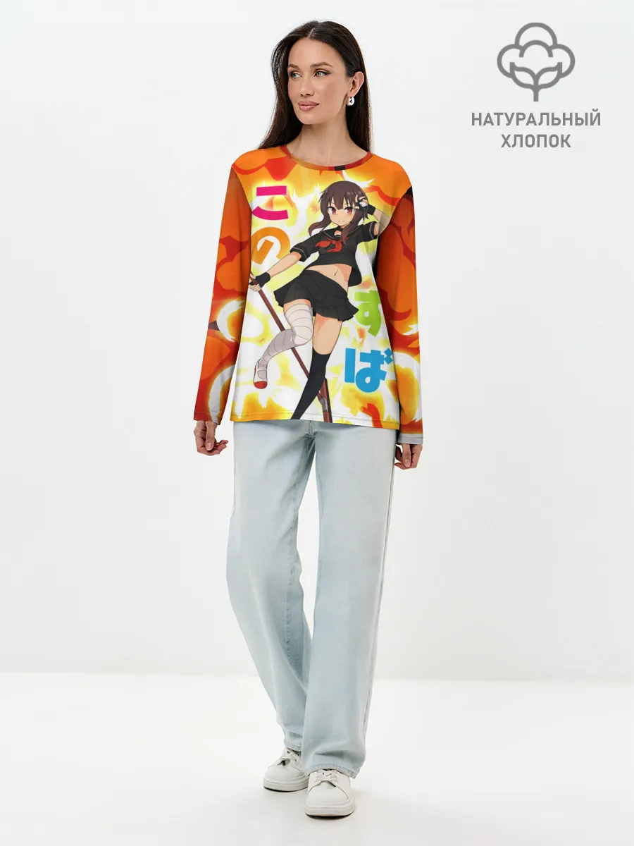 Лонгслив женский. Хлопок / Meg