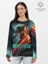 Лонгслив женский. Хлопок / Battlefield 2042 game art