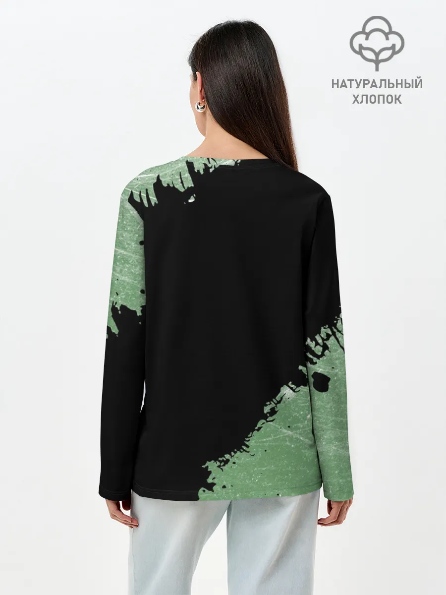 Лонгслив женский. Хлопок / Линкин Парк в стиле Гранж | Linkin Park