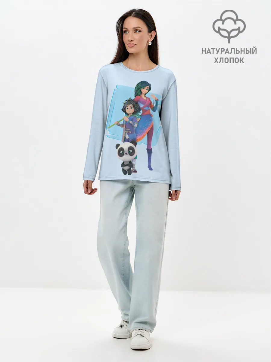 Лонгслив женский. Хлопок / Мэй и Бао