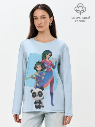 Лонгслив женский. Хлопок / Мэй и Бао