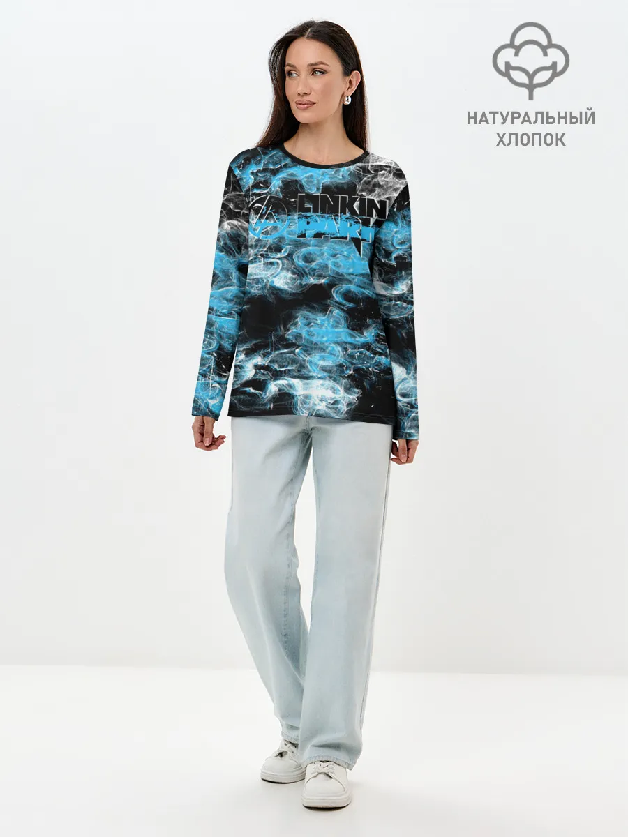 Лонгслив женский. Хлопок / Линкин Парк Рок
