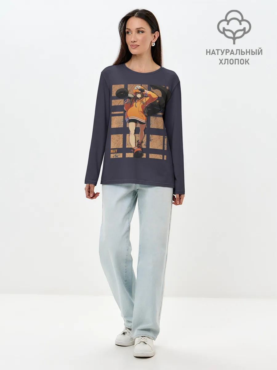Лонгслив женский. Хлопок / Боец May