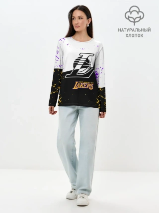Лонгслив женский. Хлопок / Коби Брайант Los Angeles Lakers,