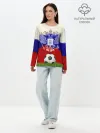 Лонгслив женский. Хлопок / Российский футбол