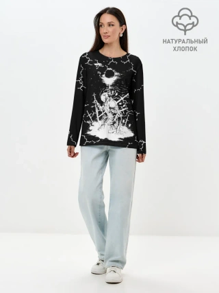 Лонгслив женский. Хлопок / dark souls / 2