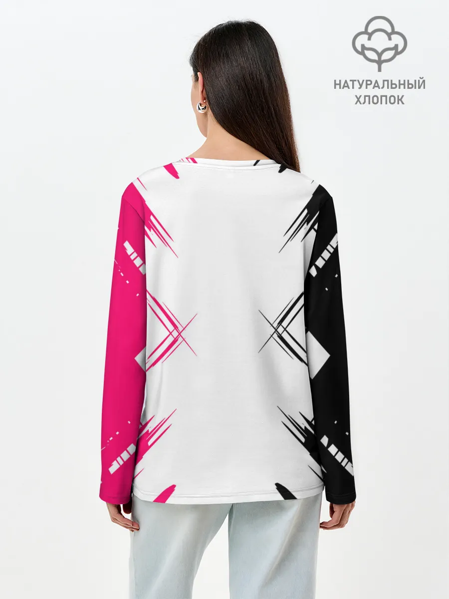 Лонгслив женский. Хлопок / SQUID GAME | ИГРА В КАЛЬМАРА | треугольник.