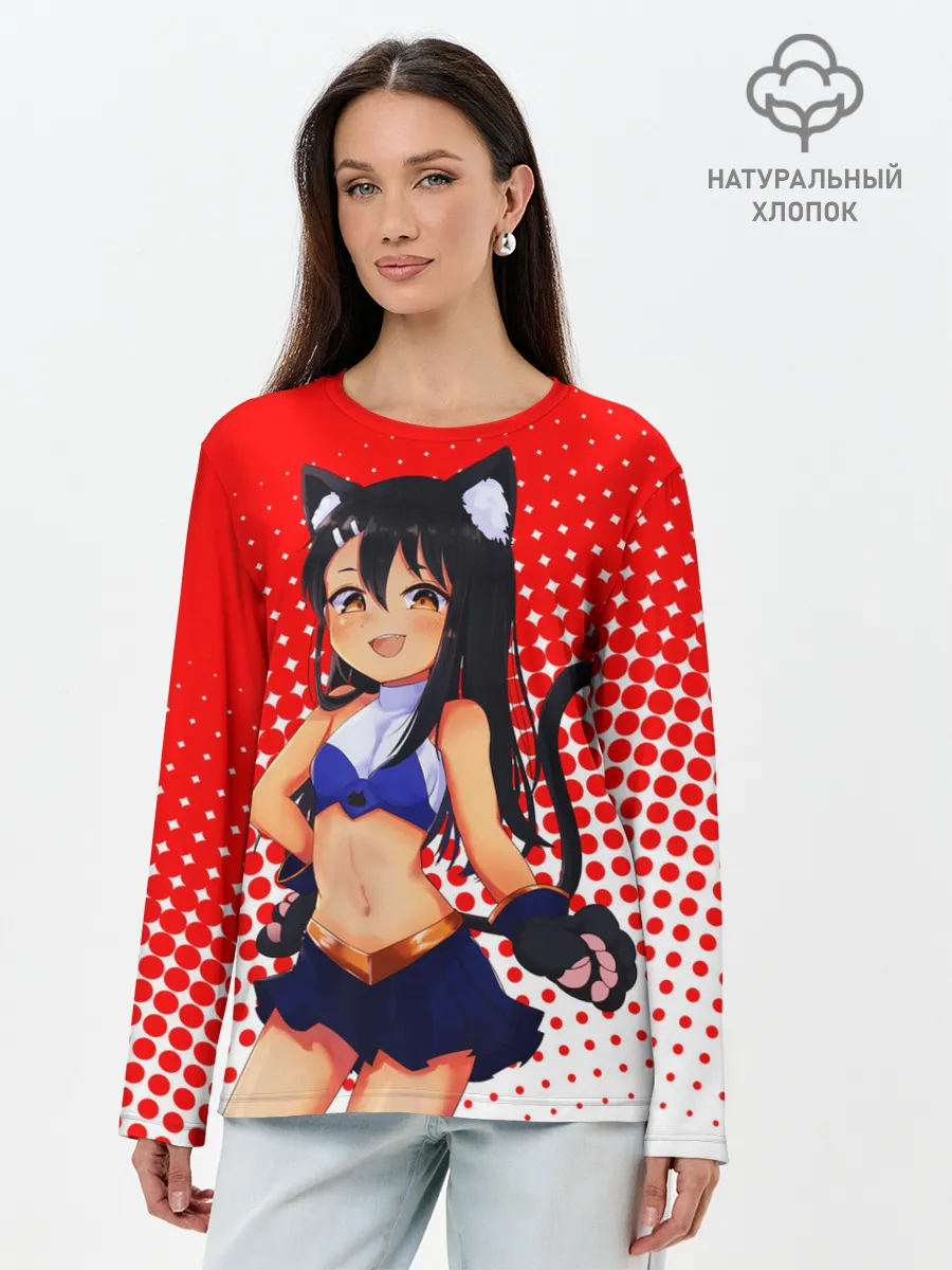 Лонгслив женский. Хлопок / Nagatorо