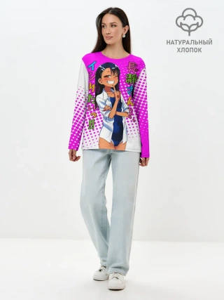 Лонгслив женский. Хлопок / Nagatоro