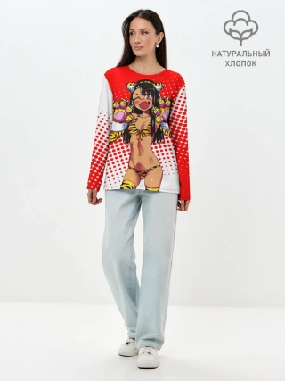 Лонгслив женский. Хлопок / Nаgatoro