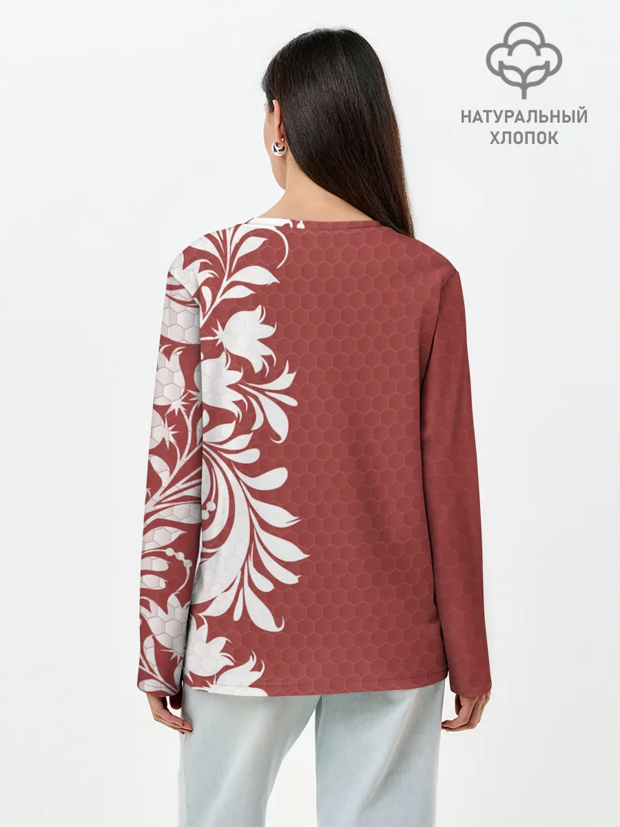 Лонгслив женский. Хлопок / Сборная России