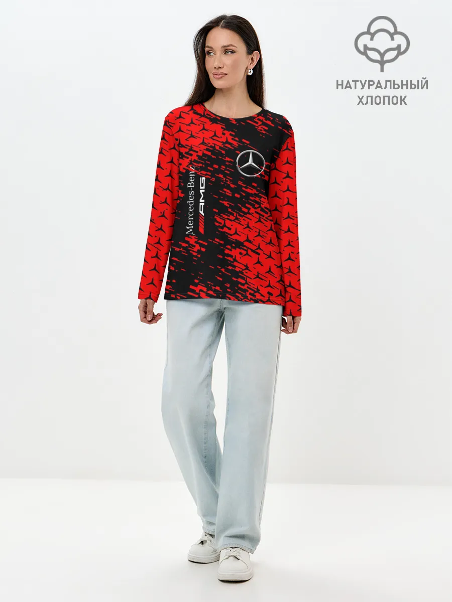 Лонгслив женский. Хлопок / Merсedes.