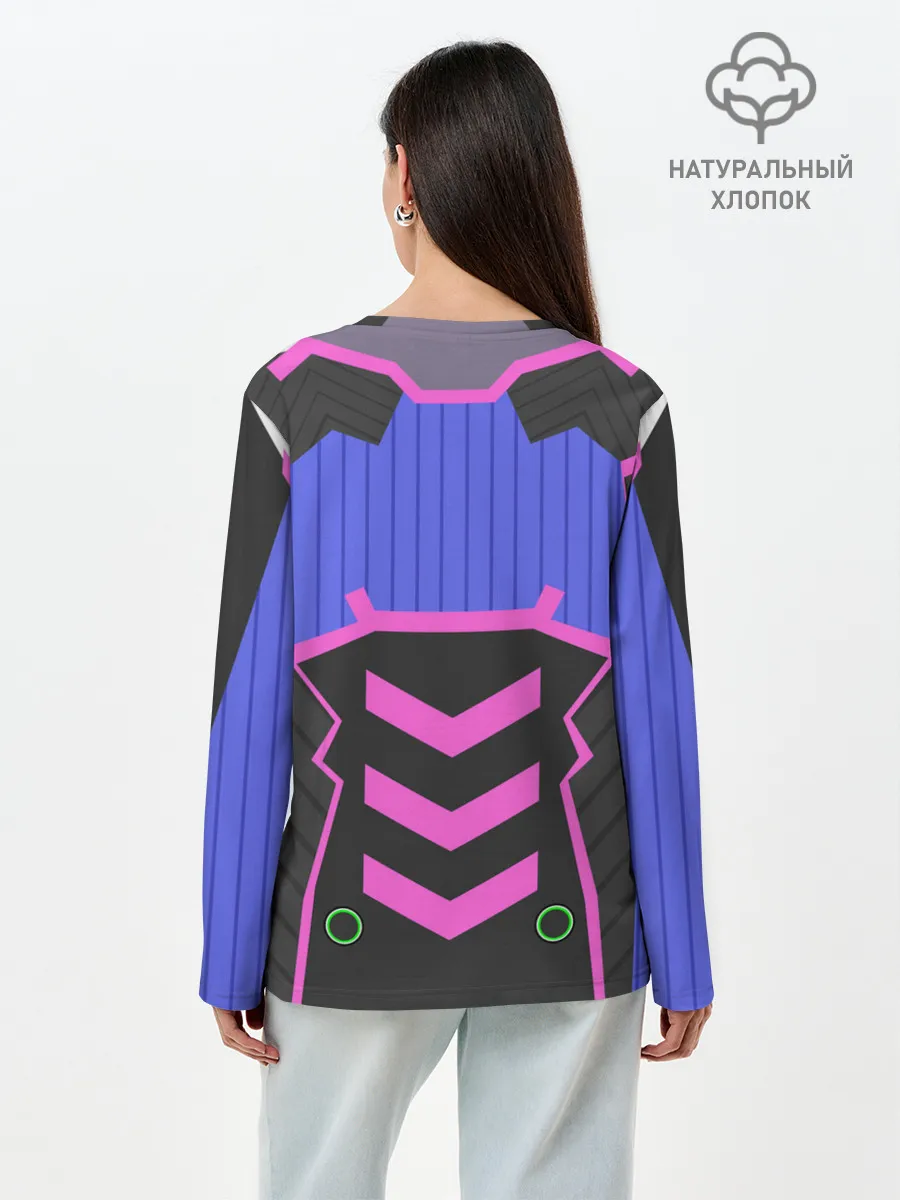 Лонгслив женский. Хлопок / НЕОНОВЫЙ КОСТЮМ / БРОНЯ / УНИСЕКС