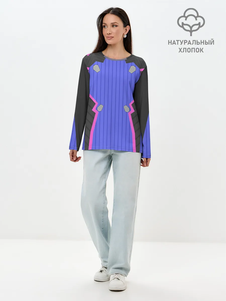 Лонгслив женский. Хлопок / НЕОНОВЫЙ КОСТЮМ / БРОНЯ / УНИСЕКС