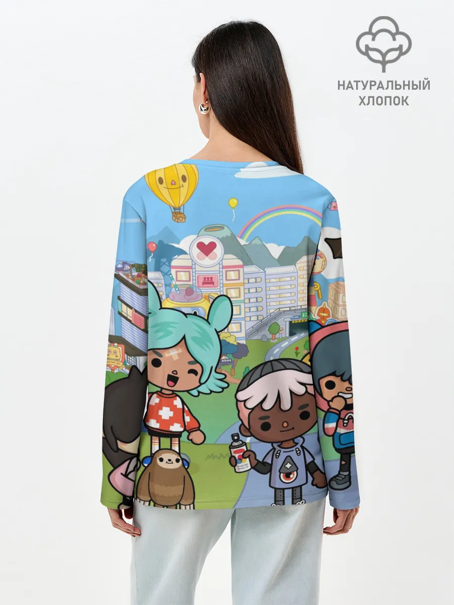 Лонгслив женский. Хлопок / Toca Boca | Мир
