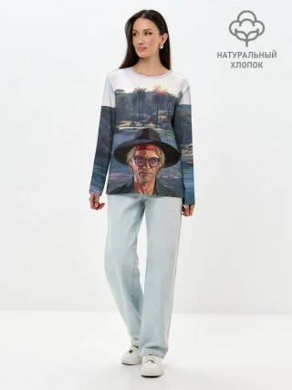 Лонгслив женский. Хлопок / El Rubio Cayo Perico GTA 5 ONLINE