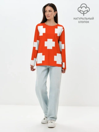 Лонгслив женский. Хлопок / Тока Бока - Рита | Toca Boca