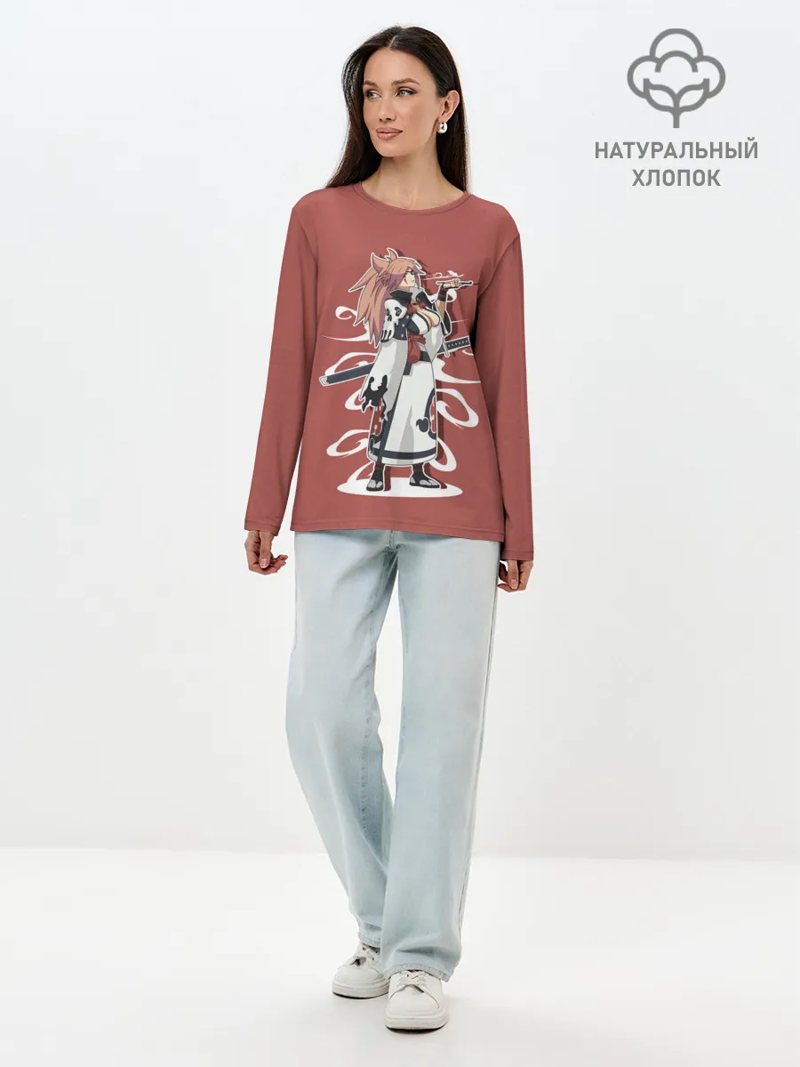 Лонгслив женский. Хлопок / Байкен