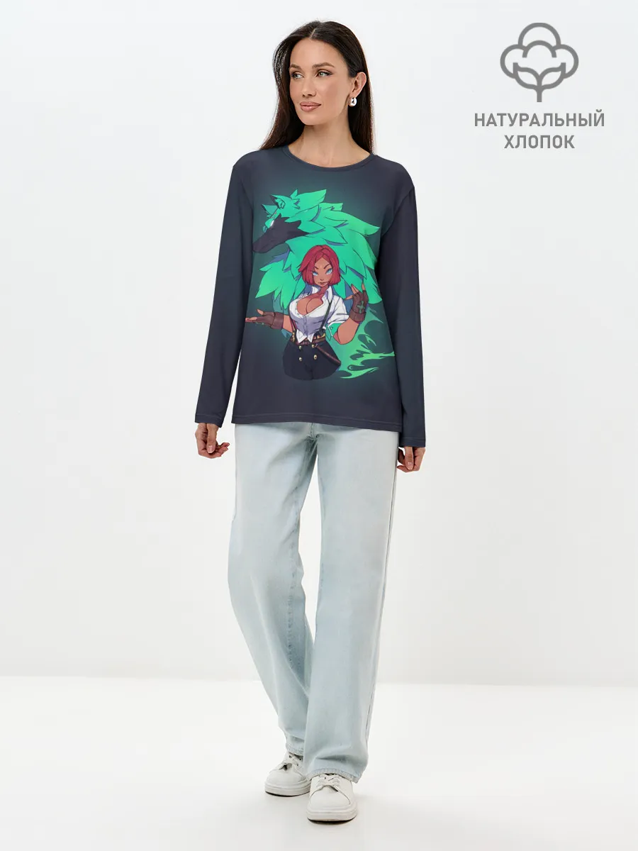 Лонгслив женский. Хлопок / Govvana and Ray